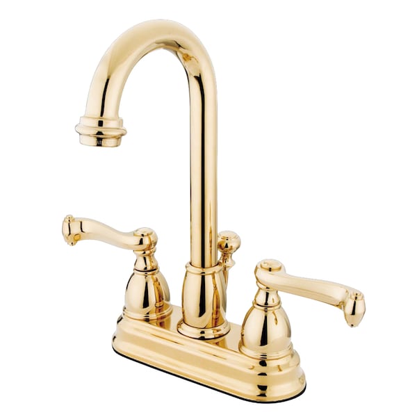Kingston Brass 4" Centerset Bathroom Faucet, Polished Brass KB3612FL - main